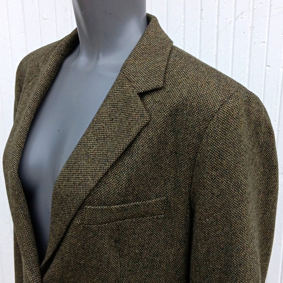 EVAN-PICONE LADIES VINTAGE TWEED BULGARIAN WOOL/BLEND LUXURY BLAZER - Picture 11 of 17